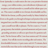 Erotic Spirituality: Live 7-Week Course