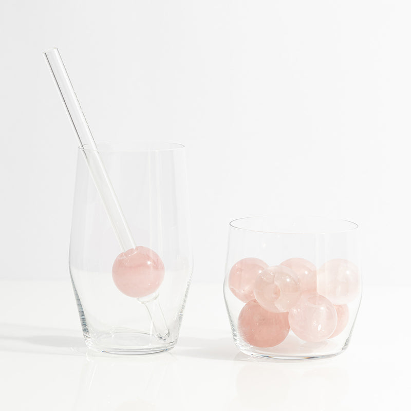 Rose Quartz Elixir Straw